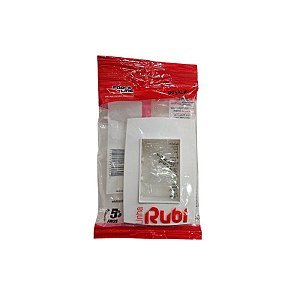 Placa Tomada 4x2 3 Posições Branco Force Line Linha Rubi