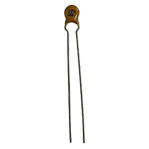 Capacitor Cerâmico 27pF x 500V 5% = 270 AQJ