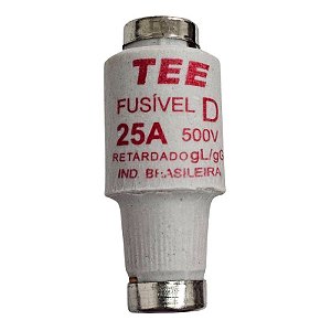 Fusível 25A 500V Diazed gL/gG Retardado Tee