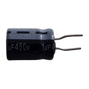 Capacitor Eletrolítico 1uF x 450V RD 85° Jamicon