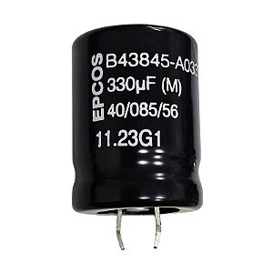 Capacitor Eletrolítico 330uF x 250V RD 85º Snapin Epcos