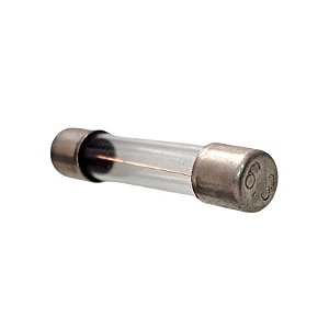 Fusível 6,3A 250V Pequeno 6X30 Vidro