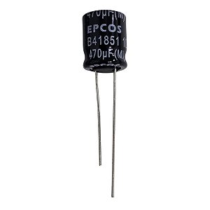 Capacitor Eletrolítico 470uF x 25V RD 105º B41856-C5477-M 10DX16A Epcos