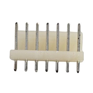 Conector KK 2,54MM Macho Branco 7 Vias 180°