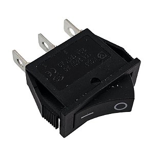 Chave Gangorra KCD3-102 2 Posições 3 Terminais 15A 250Vac 20A 125Vac Preta
