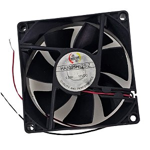 Cooler 80x80x25MM HA8025H12S-Z 0.23A 12Vdc 2 Fios Usado