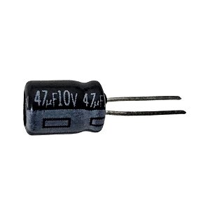 Capacitor Eletrolítico 47uF x 10V RD 85° Mini