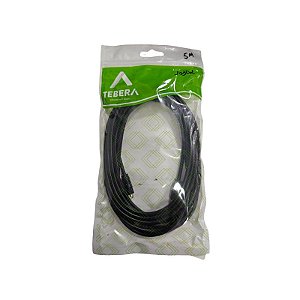 Cabo Optico Toslink 5M Preto Tebera