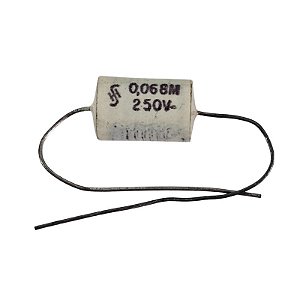 Capacitor Poliéster 68nF x 250V Axial = 0,068M 250V Thonsom