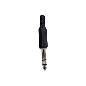 Conector Plug P10 Plástico Estéreo