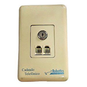 Cadeado Telefônico Com Duas Chaves Robotics Telecom