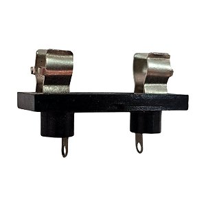 Porta Fusível Grande 6x30 Preto Fe-ad