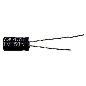 Capacitor Eletrolítico 4,7uF x 50V RD 85º Bipolar Soli