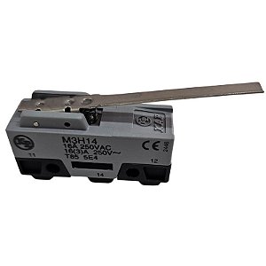M3H14 Micro Switch Base Alavanca Rígida Plana 16A 250V KP