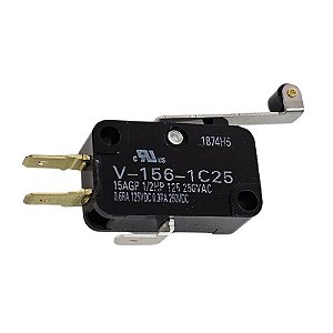 Chave Micro Switch V-156-1C25 Com Roldana Omron