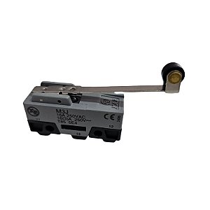 M3J Micro Switch Com Alavanca Rígida e Roldana 16A 250Vac Kp