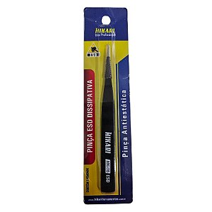Pinça de Ponta Reta de Aço Inox Hikari HK-16 Esd