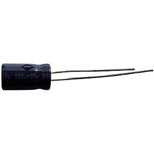 Capacitor Eletrolítico 100uF x 35V RD 85º Cosonic