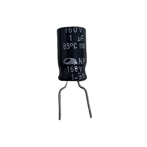 Capacitor Eletrolítico 1uF x 160V RD 85º NP Samwha