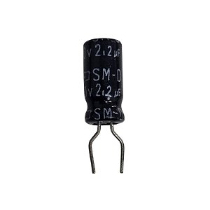 Capacitor Eletrolítico 2,2uF x 50V RD 85º Bipolar Sm-d