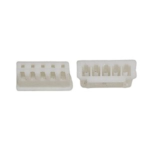 Conector 5Vias Femea Branco
