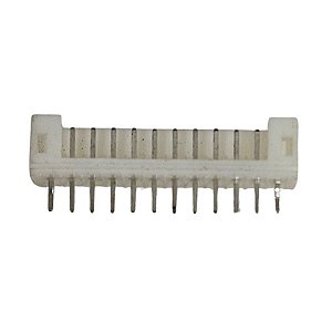 Conector Branco 12 Vias Macho 180º