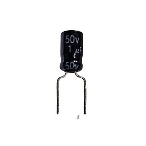 Capacitor Eletrolítico 1uF x 50V RD 85º Mini Sra