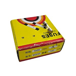 Fusível 6,3A 250V Pequeno 5X20 Vidro Cx 100pçs