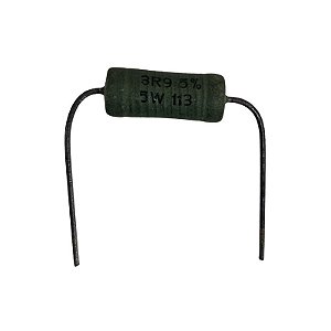 Resistor 3R9 5W 5% Pré Formado Verde