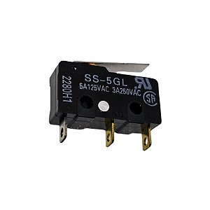 Chave Micro Switch SS-5GL 5A 125V 3A 250V 3 Terminais Omron