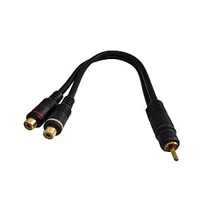 Cabo Adaptador Rca Macho x Rca Fêmea
