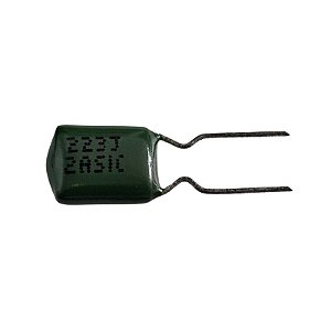 Capacitor Poliéster 22K x 100V = 223J 2Asic Verde