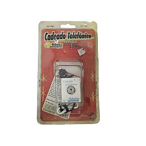 Cadeado Telefônico BL-03 Com Duas Chaves Robotics Telecom