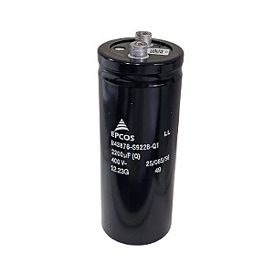 Capacitor Eletrolítico 2200uF x 400V 85º Giga B43876-S9228-Q1 50DX130A Epcos