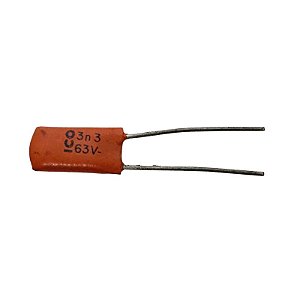 Capacitor Poliéster 3K3 x 63V = ICO 3N3 63V