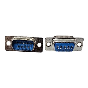 Conector DB9 Macho 180º Solda Fio