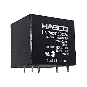 Relé HAT902CSDC24 28Vdc 30A 5 Terminais Hasco