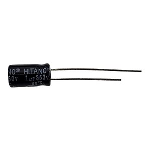 Capacitor Eletrolítico 1uF x 350V RD 85º Hitano