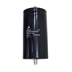 Capacitor Eletrolítico 4700uF x 450V Giga Com Parafuso de Fixação B43584-S5478-M3 Epcos