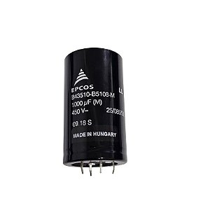 Capacitor Eletrolítico 1000uF x 450V 85º B43510-B5108-M Epcos