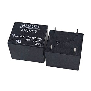 Rele AX1RC3 24VDC 5 Terminais Metaltex