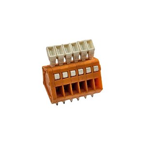 Bloco de Terminal de Mola DG240-2.54 4A 150V 28-20AWG Laranja Degson