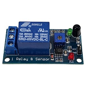 Modulo Rele 5V 1 Canal 10A Com Sensor de Incêndio de Alta Sensibilidade Para Uno R3