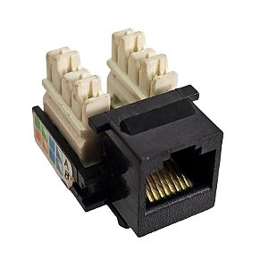 Conector Keystone Jack Fêmea RJ45 8 Vias Cat 5