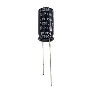 Capacitor Eletrolítico 10uF x 450V 105º B43851-F5106-M 10DX20A Epcos