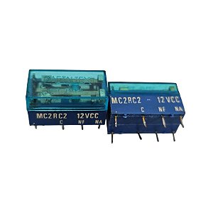 Relê MC2RC2 12VCC 8 Terminais Metaltex
