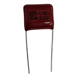 Capacitor Poliéster 1M x 250V = L105J Metalizado