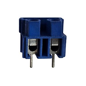 Conector Borne KRE 2 Vias 180º Azul