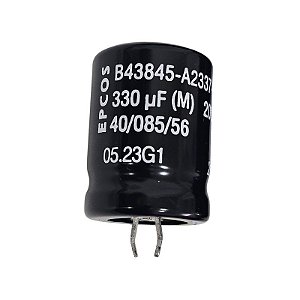 Capacitor Eletrolítico 330uF x 200V 85º RD B43845-A2337-M Snapin Epcos