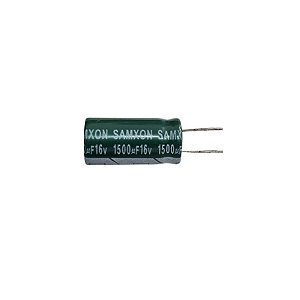 Capacitor Eletrolítico 1500uF x 16V RD 105º Samxon